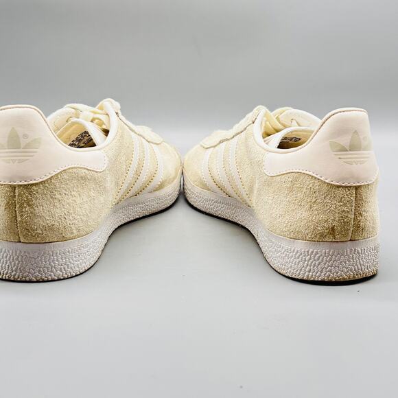 Adidas Originals Shoes Womens 6.5 Beige Suede Gazelle Classic Low Top Sneakers - Picture 7 of 13